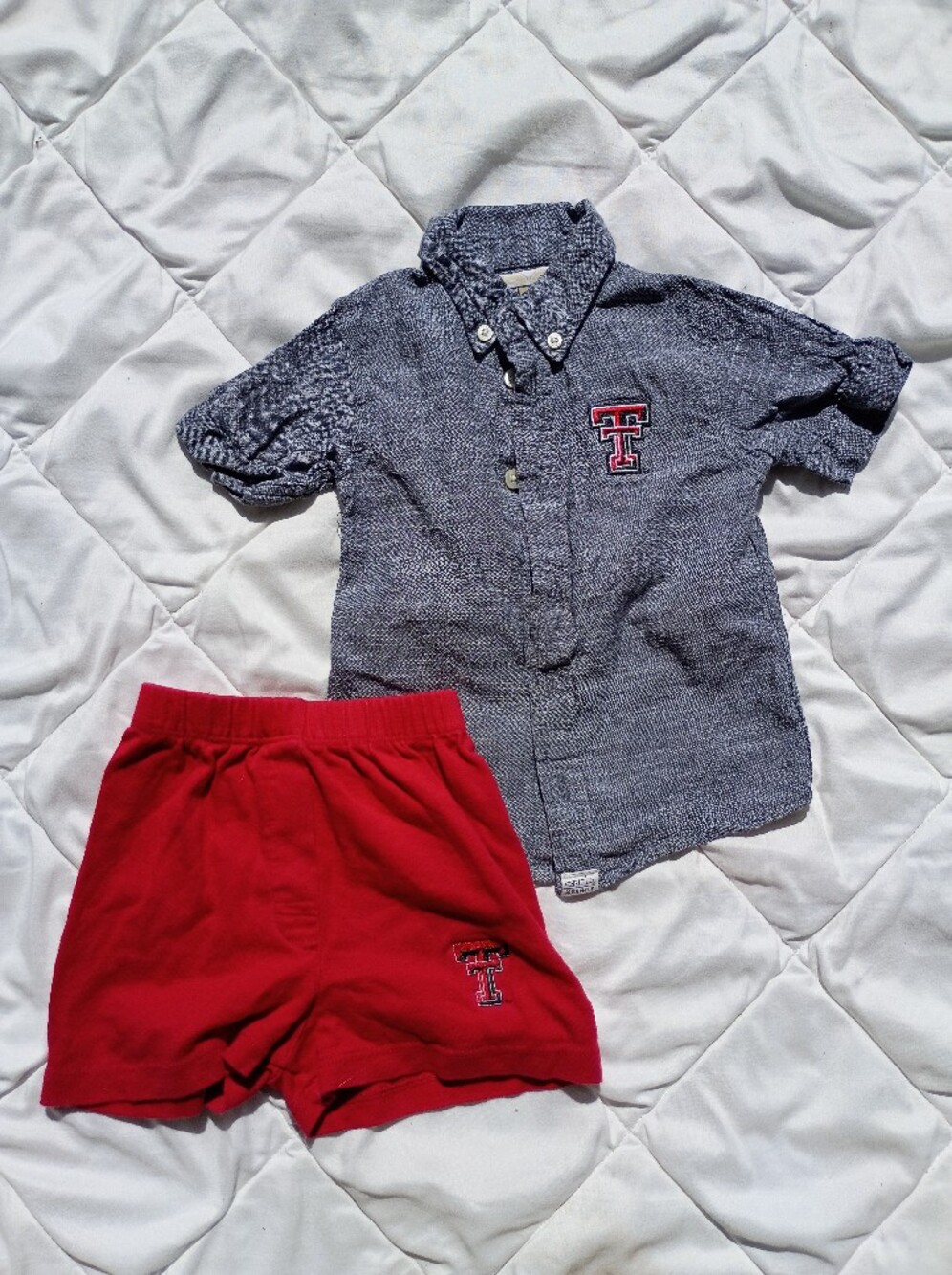 Vintage Embroidered Texas Tech Red Raiders Toddler Outfit